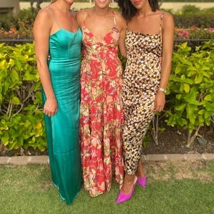 Elegant Tropical Cara Cara Dress - M